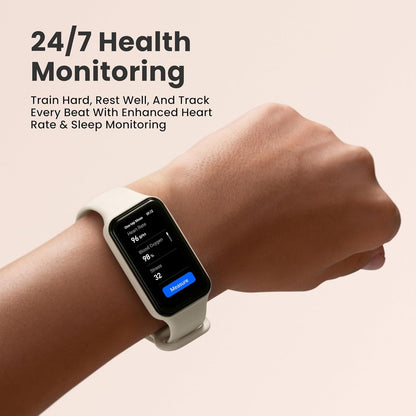 Band 7 Activity Fitness Tracker for Men Women, 18-Day Battery Life, Alexa Built-In, 1.47”AMOLED Display, 24H Heart Rate & SPO₂ Monitoring, 120 Sports Modes, 5 ATM Water Resistant, Black